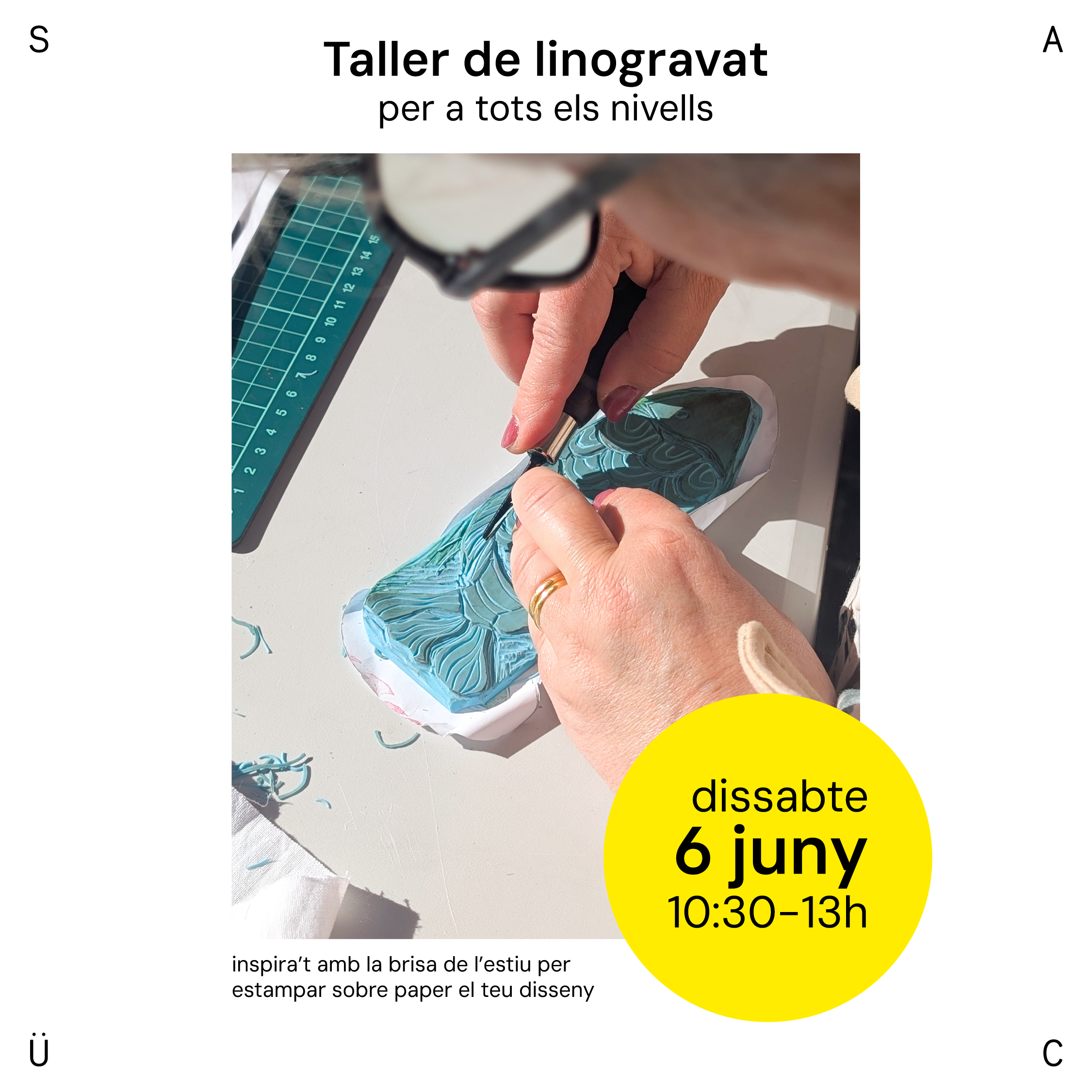 Taller de linogravat 6 juny