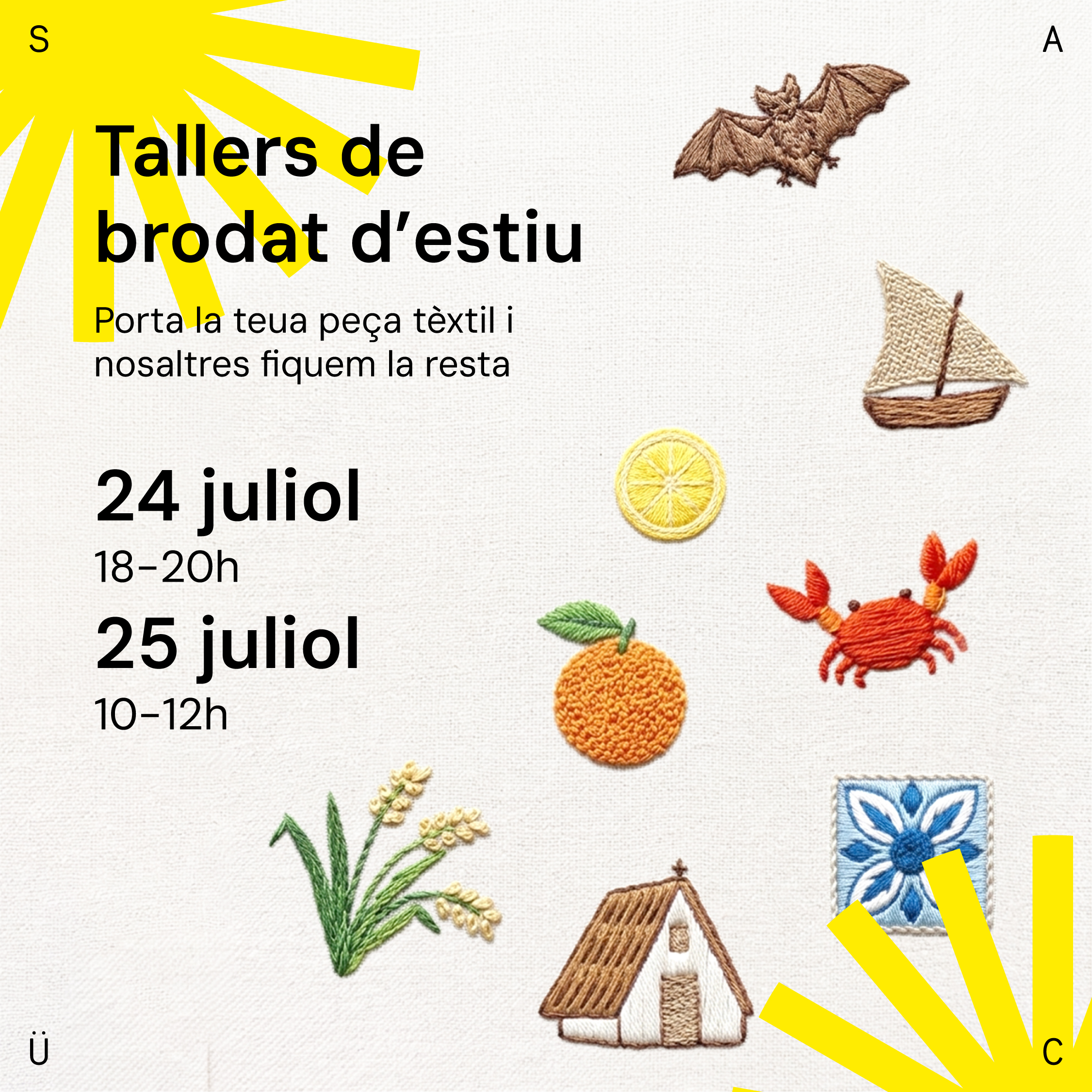 Taller de brodat d'estiu