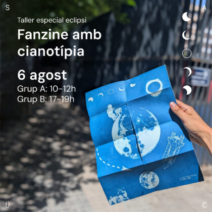 Fanzine amb cianotípia. Especial Eclipsi