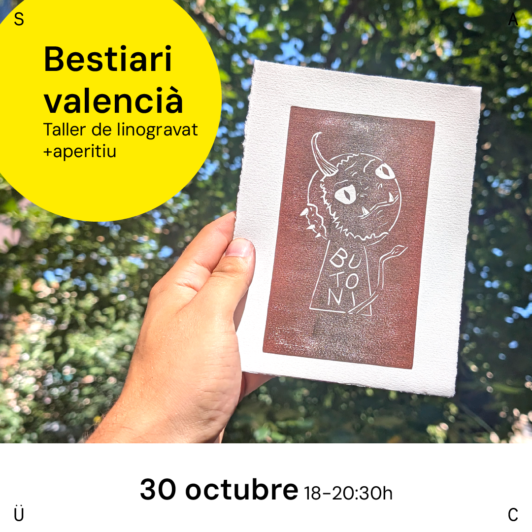 Bestiari valencià. Linogravat+Aperitiu. 30 OCTUBRE