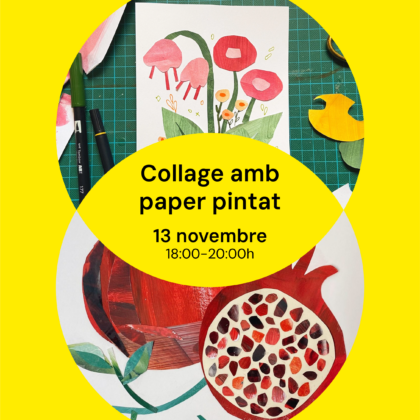Collage amb paper pintat