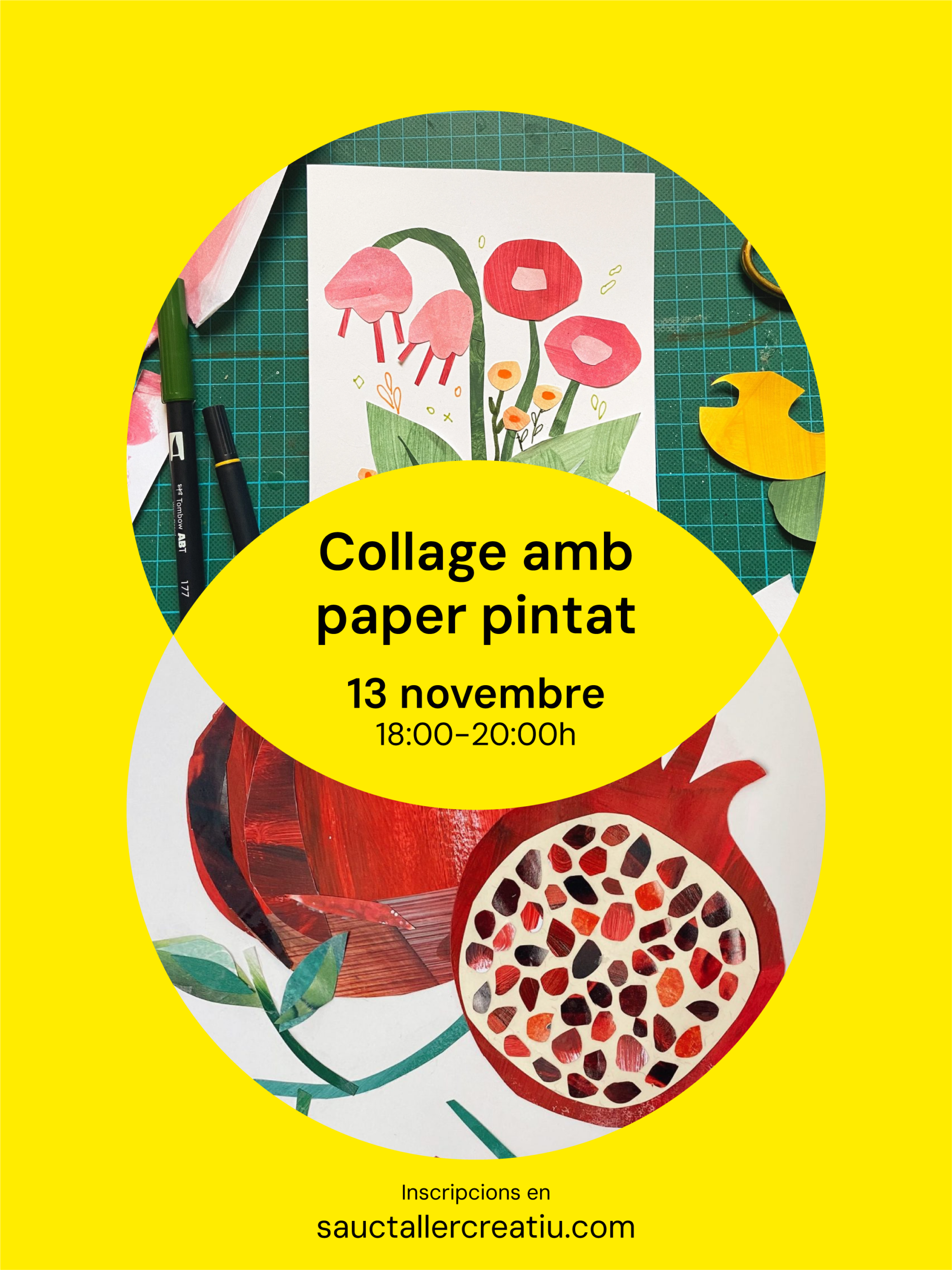 Collage amb paper pintat